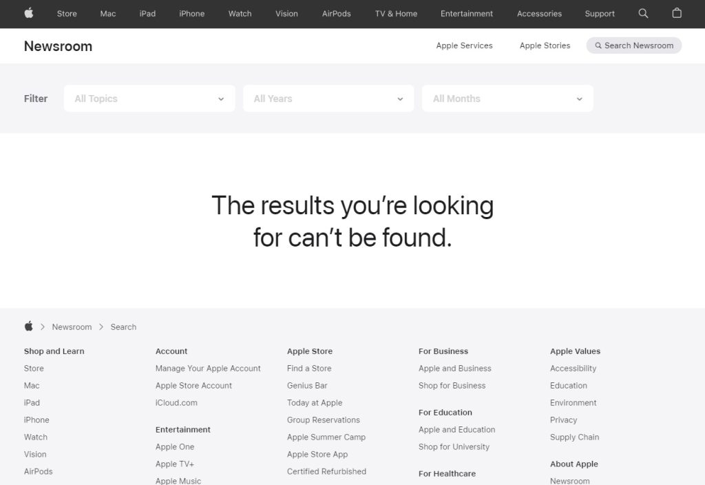 Apple's website does not contain any references to Auracast yet 