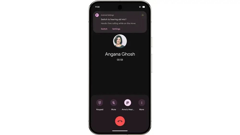 Android 16 allows users to select which sound output to use: hearing aids, speakers or the phone