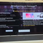 A screen showing how to convert an LG television to an Auracaster