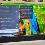 The Accessibility menu on the LG 2025 TV range includes details of how to turn the television into an Auracaster