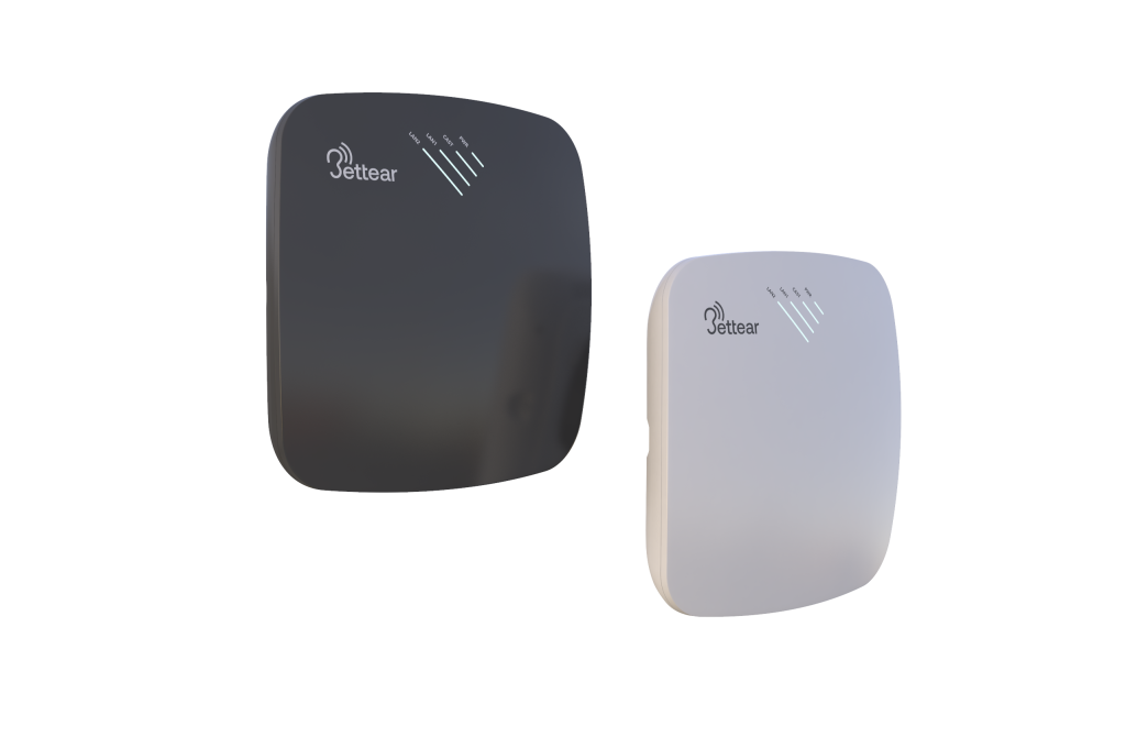 Two B-Casters, one black and one white