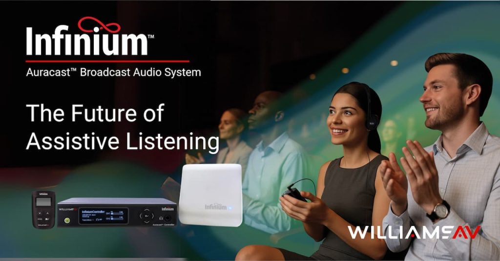 A poster advertising the Williams AV Infinium system