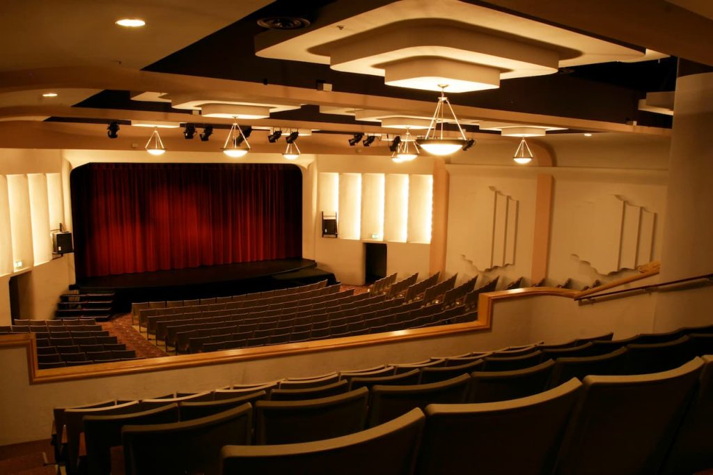 An Auri box installed on the ceiling of Sophie's Stage in the WYO