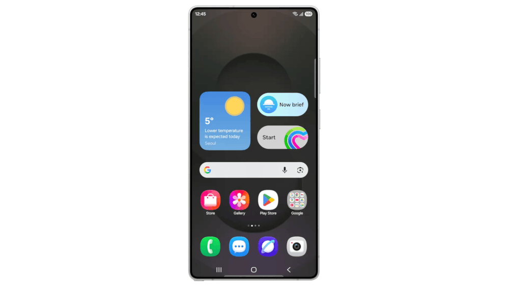 A GIF from Samsung showing how the One UI 8.5 interface can help with Auracast