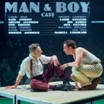 Ben Daniels (Gregor Antonescu) and Laurie Kynaston (Basil Anthony) in Man and Boy at the National Theatre (c) Manuel Harlan