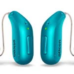 Oticon Play close upThe Oticon Play hearing aid has been designed for tweens and teens, and has advanced connectivity including Auracast Picture: Oticon