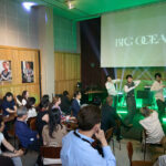 Big Ocean perform on stage at Kind Seoul watched by an international audience